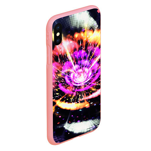 Чехол iPhone XS Max матовый Оптический узор цветок / 3D-Баблгам – фото 2