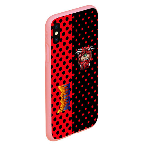 Чехол iPhone XS Max матовый Doom pattern steell / 3D-Баблгам – фото 2