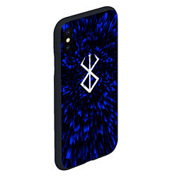 Чехол iPhone XS Max матовый Berserk blue energy, цвет: 3D-черный — фото 2