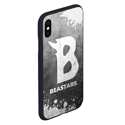 Чехол iPhone XS Max матовый Beastars - grey gradient / 3D-Черный – фото 2