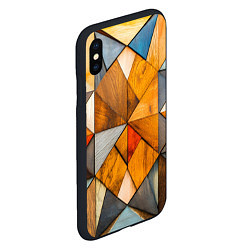 Чехол iPhone XS Max матовый Мозайка, цвет: 3D-черный — фото 2