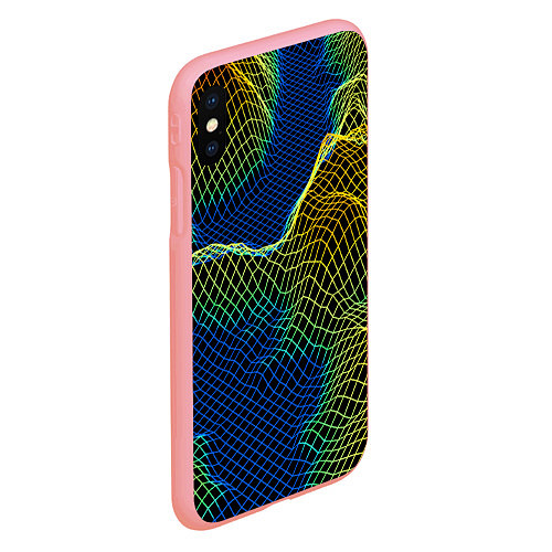 Чехол iPhone XS Max матовый Тепловизор топографии / 3D-Баблгам – фото 2