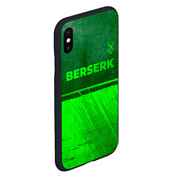 Чехол iPhone XS Max матовый Berserk - green gradient посередине, цвет: 3D-черный — фото 2