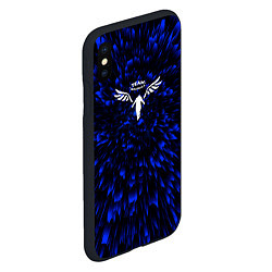 Чехол iPhone XS Max матовый Tokyo Revengers blue energy, цвет: 3D-черный — фото 2