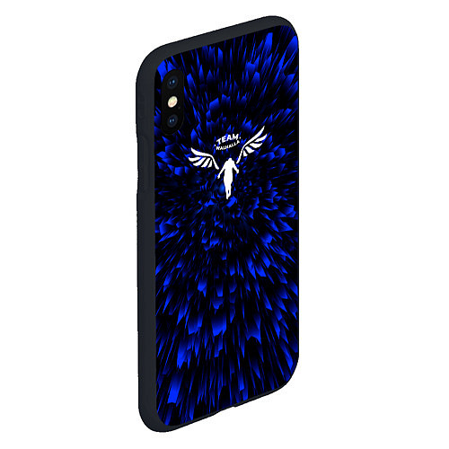 Чехол iPhone XS Max матовый Tokyo Revengers blue energy / 3D-Черный – фото 2