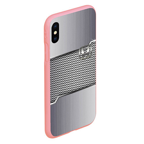 Чехол iPhone XS Max матовый Honda metal steel / 3D-Баблгам – фото 2