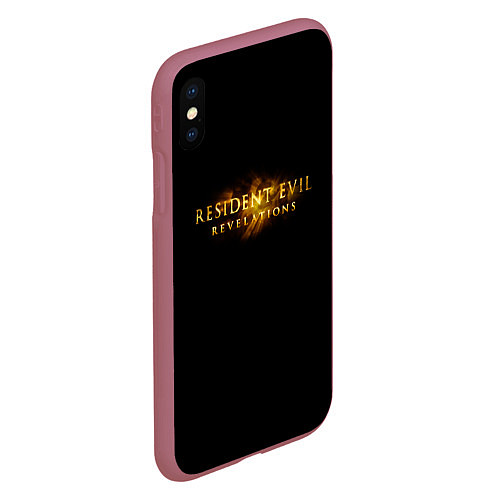 Чехол iPhone XS Max матовый Resident Evil 7 biohazard / 3D-Малиновый – фото 2