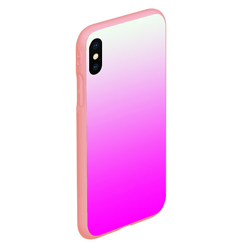 Чехол iPhone XS Max матовый Gradient color pink / 3D-Баблгам – фото 2