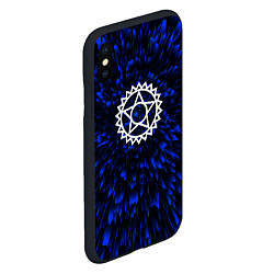 Чехол iPhone XS Max матовый Black Butler blue energy, цвет: 3D-черный — фото 2