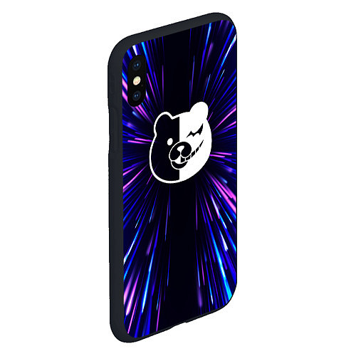 Чехол iPhone XS Max матовый Danganronpa neon energy / 3D-Черный – фото 2