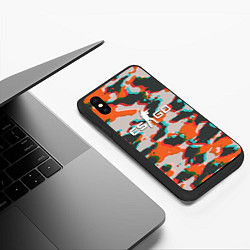 Чехол iPhone XS Max матовый Камуфляж из игры ксго, цвет: 3D-черный — фото 2