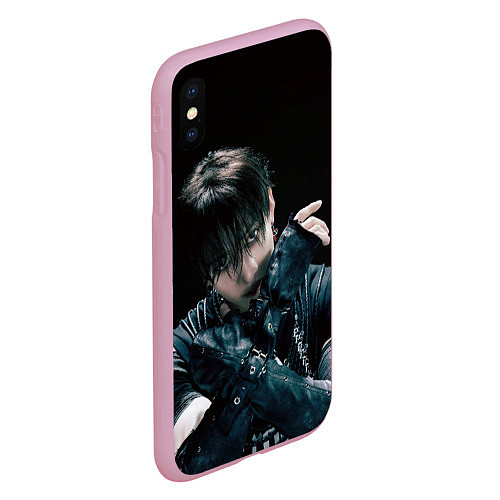 Чехол iPhone XS Max матовый Stray Kids Bang Chan Giant concept / 3D-Розовый – фото 2