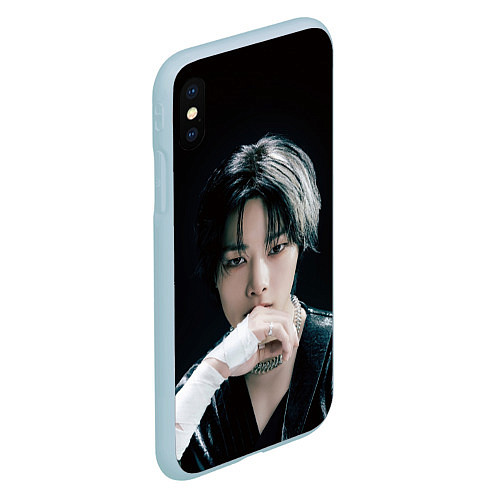 Чехол iPhone XS Max матовый Stray Kids I N Giant concept / 3D-Голубой – фото 2