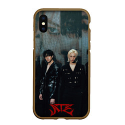 Чехол iPhone XS Max матовый Stray Kids ninth album Ate, цвет: 3D-коричневый