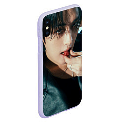 Чехол iPhone XS Max матовый Stray Kids Lee Minho ATE, цвет: 3D-светло-сиреневый — фото 2