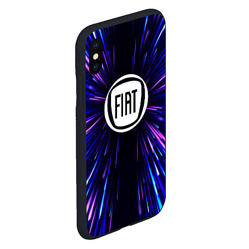 Чехол iPhone XS Max матовый Fiat neon energy / 3D-Черный – фото 2