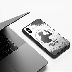 Чехол iPhone XS Max матовый Cowboy Bebop - white gradient, цвет: 3D-черный — фото 2