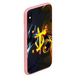 Чехол iPhone XS Max матовый Doom logo monster, цвет: 3D-баблгам — фото 2