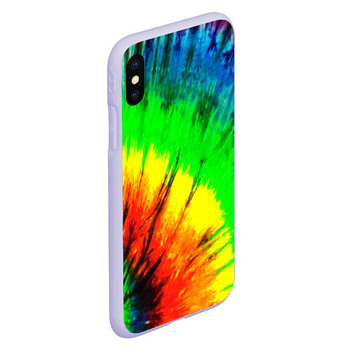 Чехол iPhone XS Max матовый Краски ти дай / 3D-Светло-сиреневый – фото 2