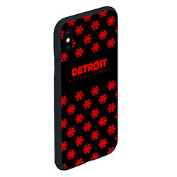 Чехол iPhone XS Max матовый Detroit become human winter steel, цвет: 3D-черный — фото 2