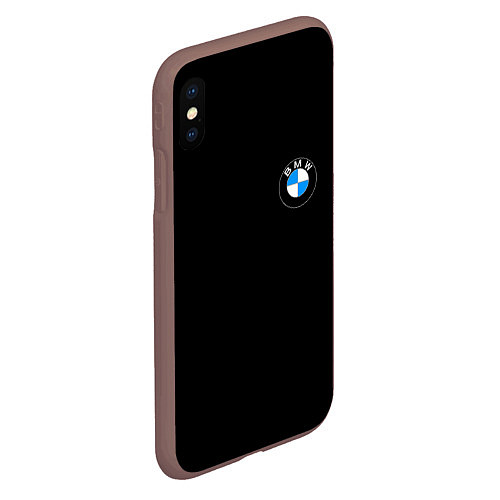 Чехол iPhone XS Max матовый BMW auto logo / 3D-Коричневый – фото 2