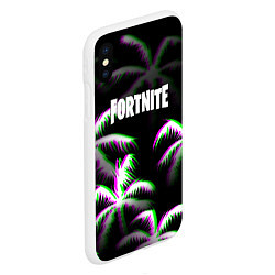 Чехол iPhone XS Max матовый Fortnite glitch tropix, цвет: 3D-белый — фото 2