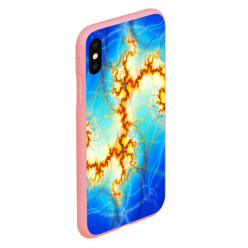 Чехол iPhone XS Max матовый Абстрактные молнии узоры / 3D-Баблгам – фото 2