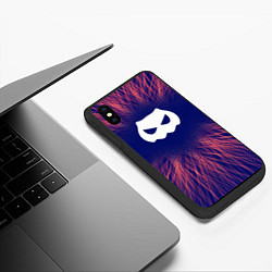 Чехол iPhone XS Max матовый DanMachi red energy, цвет: 3D-черный — фото 2