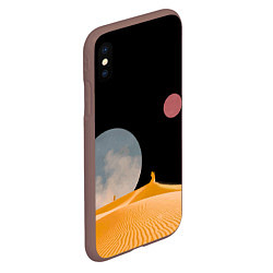 Чехол iPhone XS Max матовый Arrakis sandworm Dune, цвет: 3D-коричневый — фото 2