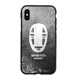 Чехол iPhone XS Max матовый Spirited Away - grey gradient, цвет: 3D-черный