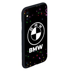 Чехол iPhone XS Max матовый BMW конфети, цвет: 3D-черный — фото 2