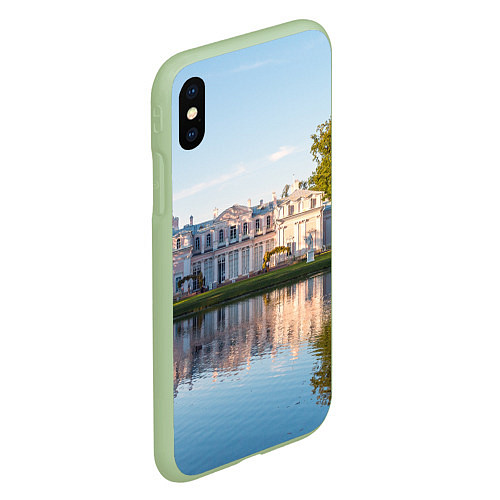 Чехол iPhone XS Max матовый Китайский дворец в Ораниенбауме / 3D-Салатовый – фото 2