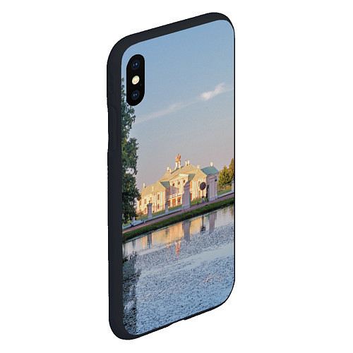 Чехол iPhone XS Max матовый Меншиковский дворец в Ораниенбауме / 3D-Черный – фото 2