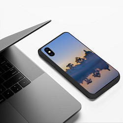 Чехол iPhone XS Max матовый Вечер в Ораниенбауме, цвет: 3D-черный — фото 2