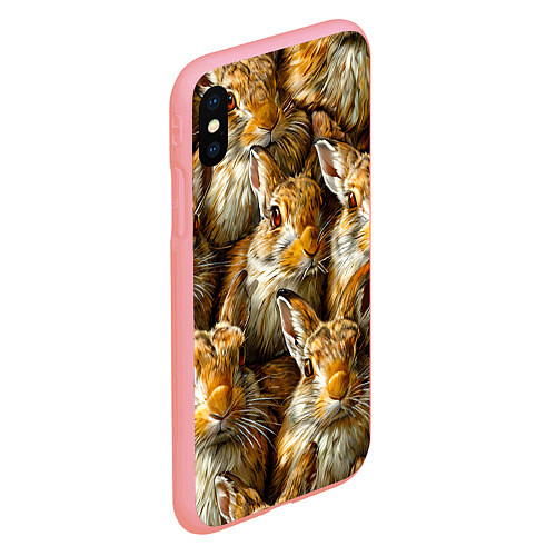 Чехол iPhone XS Max матовый Зайцы / 3D-Баблгам – фото 2