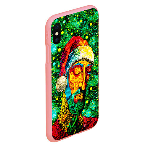 Чехол iPhone XS Max матовый Ded Moroz: pop-art-brut-nouveau pointillism / 3D-Баблгам – фото 2