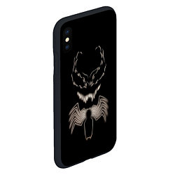 Чехол iPhone XS Max матовый Venom in the dark, цвет: 3D-черный — фото 2