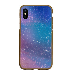 Чехол iPhone XS Max матовый Winter falls gradient, цвет: 3D-коричневый