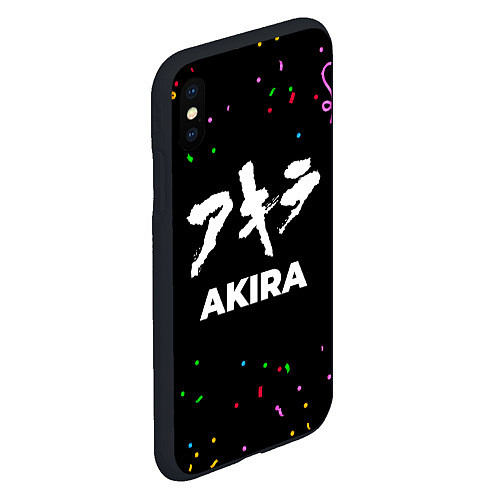 Чехол iPhone XS Max матовый Akira конфети / 3D-Черный – фото 2