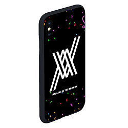 Чехол iPhone XS Max матовый Darling in the FranXX конфети, цвет: 3D-черный — фото 2