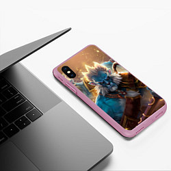 Чехол iPhone XS Max матовый Phantom Lancer, цвет: 3D-розовый — фото 2