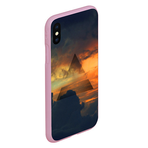 Чехол iPhone XS Max матовый 30 seconds to mars / 3D-Розовый – фото 2