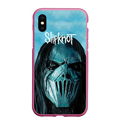 Чехол iPhone XS Max матовый Slipknot, цвет: 3D-малиновый