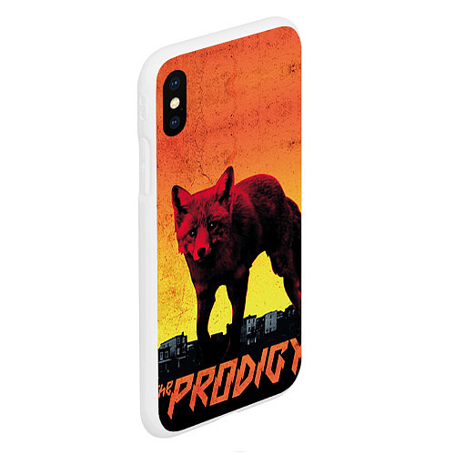 Чехол iPhone XS Max матовый The Prodigy: Red Fox / 3D-Белый – фото 2