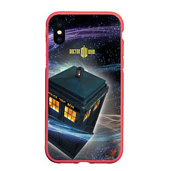 Чехол iPhone XS Max матовый Police Box