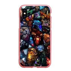 Чехол iPhone XS Max матовый Dota 2: All Pick, цвет: 3D-баблгам