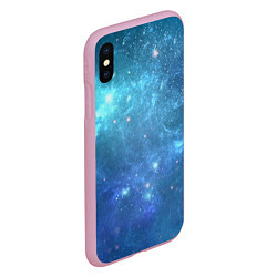 Чехол iPhone XS Max матовый Космос, цвет: 3D-розовый — фото 2