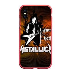 Чехол iPhone XS Max матовый Metallica: James Hetfield