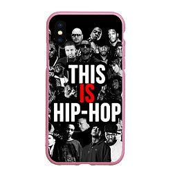 Чехол iPhone XS Max матовый This is hip-hop, цвет: 3D-розовый