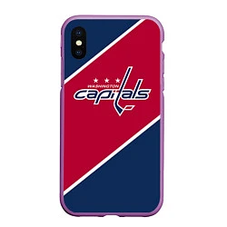 Чехол iPhone XS Max матовый Washington capitals